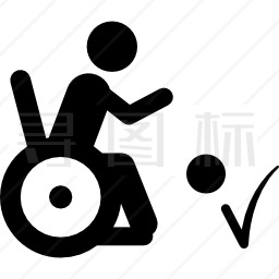 轮椅运动图标