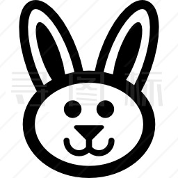 复活节兔子快乐图标