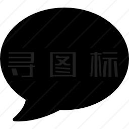 黑人言论泡沫图标