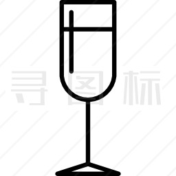 白葡萄酒杯图标