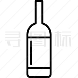 带标签酒瓶图标