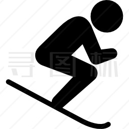 滑雪人图标