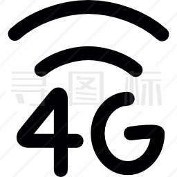 4G互联网连接图标