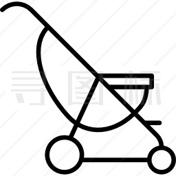 婴儿推车椅图标