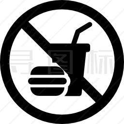 禁吃食物图标