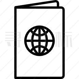 全球网格护照图标