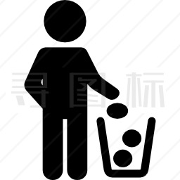 人与Recycling Bin图标