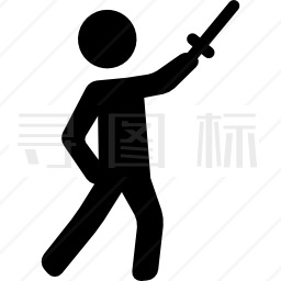 和Sword在一起的男人图标