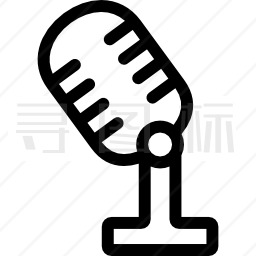 倾斜传声器图标