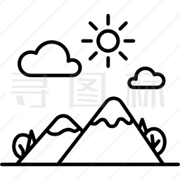 山地景观图标