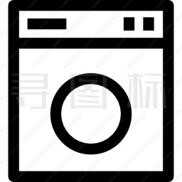 方形洗衣机图标