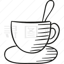 勺子咖啡杯图标