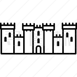 中世纪城堡图标