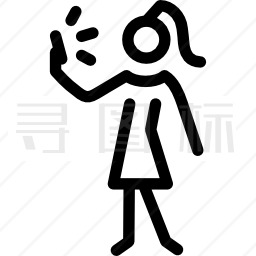 女人自拍图标