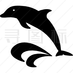 海豚与海洋图标