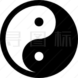 Yin Yan符号图标