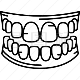 人类的牙齿图标