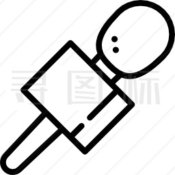 新闻传声器图标