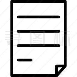 带文字的纸图标