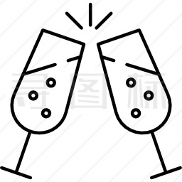 香槟酒杯图标