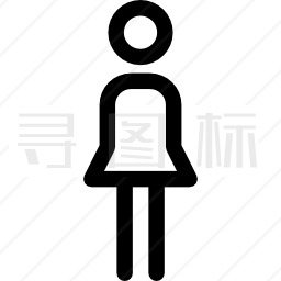 穿裙子的女人图标