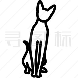 秃顶猫图标