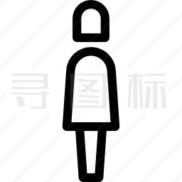 女洗手间标志图标