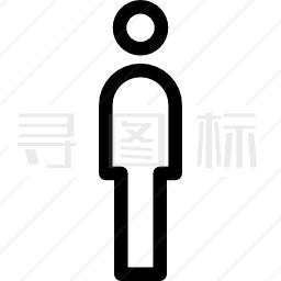 男士洗手间标志图标