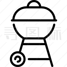 木炭烧烤图标