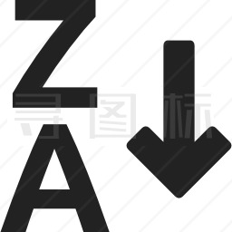 将Z排序为A.图标