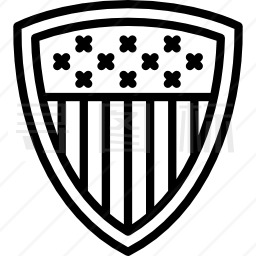 美式足球徽章图标