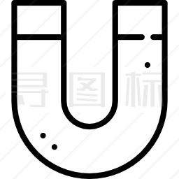 U形磁铁图标