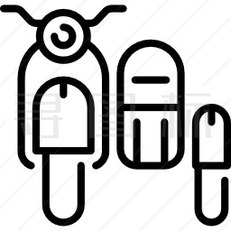 侧三轮摩托车图标