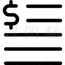美元符号图标