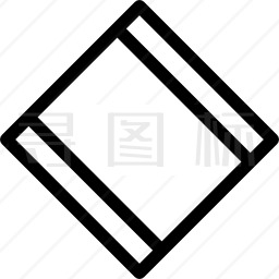 无倾斜谱号图标