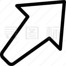 斜箭头图标