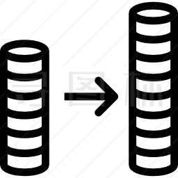 硬币堆图标