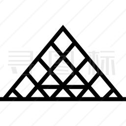 罗浮宫金字塔图标