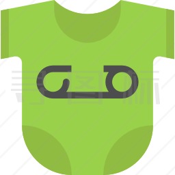 一体婴儿服装图标