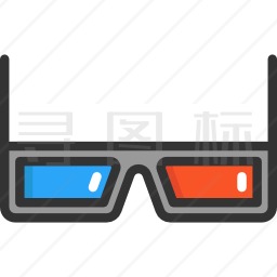 3D眼镜图标