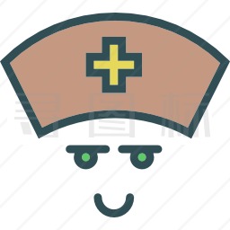 护士帽帽图标
