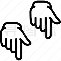 向下指图标 有svg Png Eps格式 寻图标