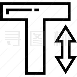 文字高度图标