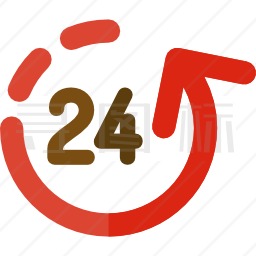 24小时图标