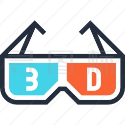 3D眼镜图标