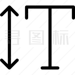 文字高度图标