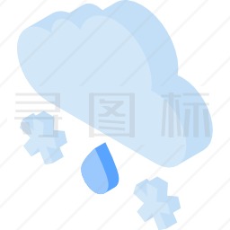 雨夹雪图标