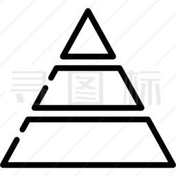 金字塔图表图标