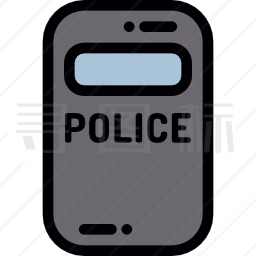 警察盾牌卡通图片