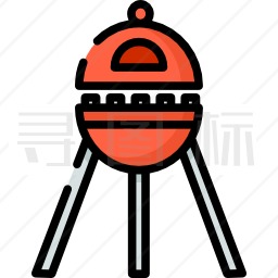 野外烧烤工具图标